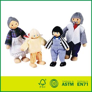 Лидер продаж, деревянная голова куклы, кукольная игрушка, деревянная кукла для семьи кукольного домика