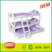 New Wooden 18 inch American Girl Bunk Beds with Ladder for Kids Role Play Doll Furniture