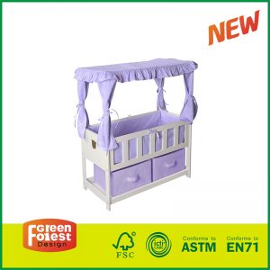 canopy doll crib with baskets, canopy doll crib, Canopy Doll Bed 18 doll furniture wholesale, 18 doll furniture,  18 doll furniture and accessories
