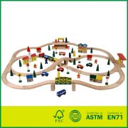 China Zhejiang Educational Wooden Toys Wooden Train Tack Toy Conforming to EN71 ASTM