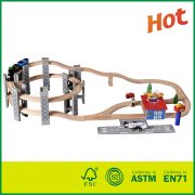 Deluxe Spiral Railway Set Compatible with All Major Brands Wooden Train Set Toy