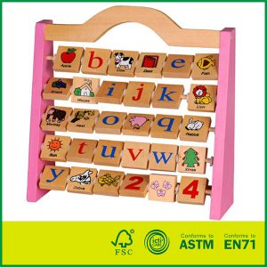 wooden alphabet rack letters Wood educational Toy for Child Children Kids Toddlers Baby Boys Girls
