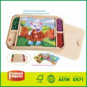 Activity Peg Board Puzzle Game Innovative Toy For Kids With Wood Peg Board