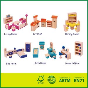 Новые игрушки для детей, кукольная мебель из соснового дерева, игрушки 40 Комплект мебели для спальни ПК