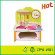 Best price Pretend wooden toys Mini Kitchen Set for kids