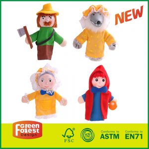 New Design Kids 4PCS Finger Puppets Set for Wooden Story Toys