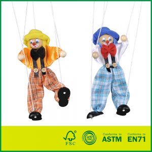 New Design 10 Inch Puppet for Theatre Kids Pretend Toy Marionette Puppet