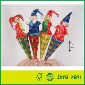 Hot Sale Wooden kids Learning Toy Wooden Pop Up Clown Puppets for Sale