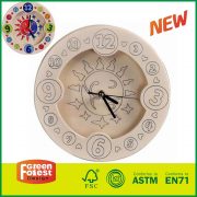 Educational Wood Toy Clock For Kids