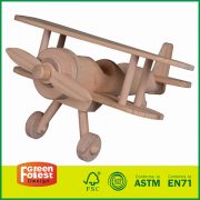 Natural Wood Model Airplane Craft Toys for Wooden Diy Kits