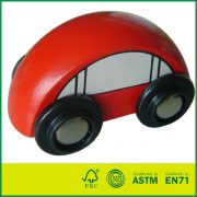 Promotional children play Non-toxic wood Mini car train wooden car toy