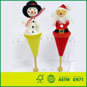 Hot Selling Wooden Children Toy Telescopic Stick Rods Doll Pop-Up Puppet
